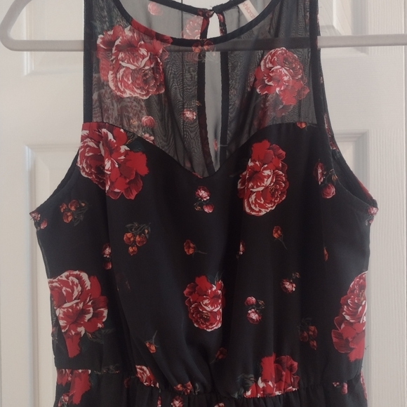 ✨ Xhilaration Sleeveless Sweetheart A-line Floral Dress Sz S - Picture 2 of 6